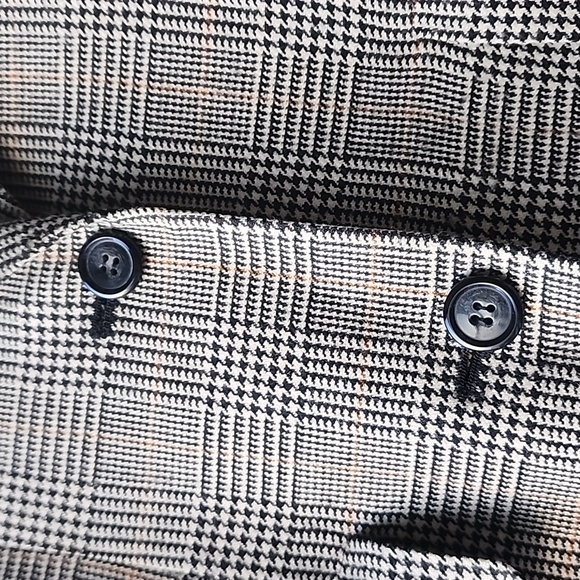 Vintage Anne Klein II Check Classic Boyfriend Style Blazer Jacket - Picture 3 of 8